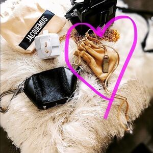 GUCCI Beige Lambskin Coin Purse